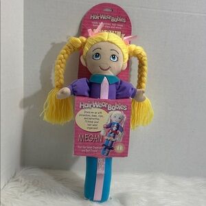 Hair Wear Babies Megan Doll Hair Organizer - Yellow Hair, Purple Outfit